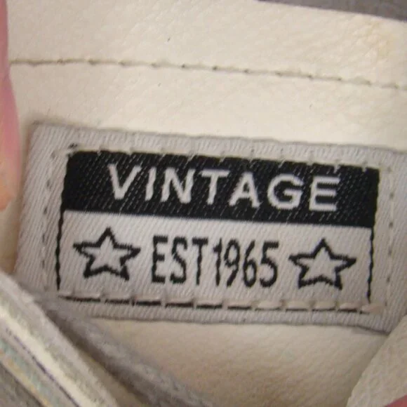 Vintage Havana Bianca gold snake white leather low top sneakers, size 7.5 - Picture 9 of 11